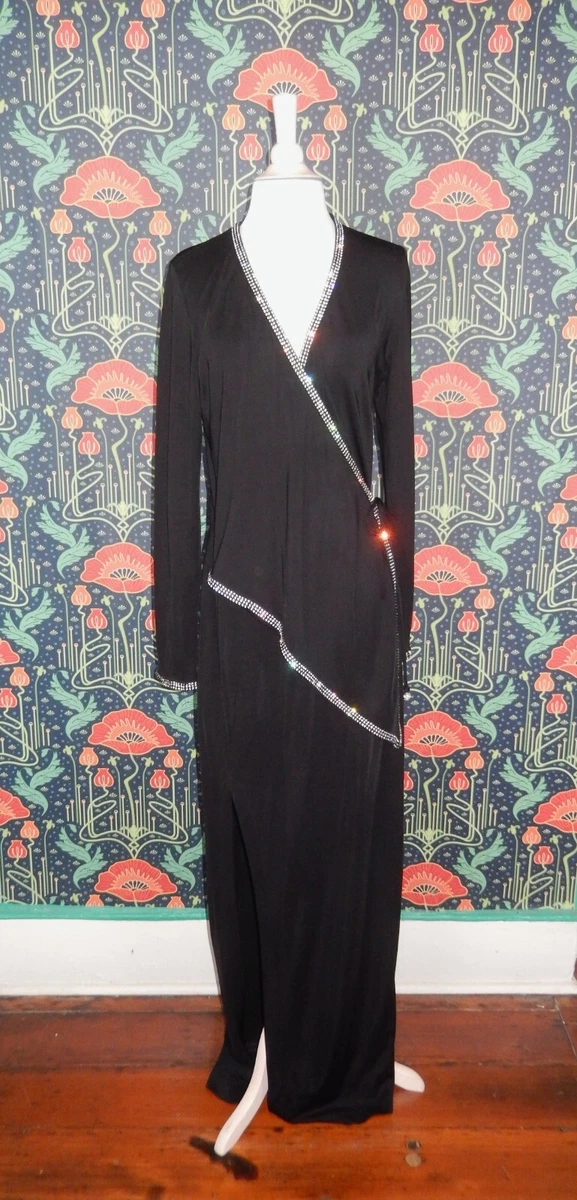 sachin and babi light blue dress Vintage Lillie Rubin Embellished Long Sleeve Gown – Recess