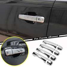 For 2017-2023 Toyota 4Runner ABS Chrome Exterior Door Handle Inserts Trim Cover