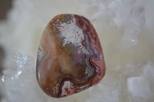 Mexican Crazy Lace Agate Free Form Cabochon 12.7 grams 39.83 X 32.95 X 7.55MM