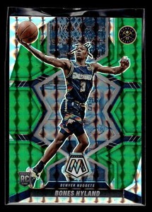2021 Panini Mosaic #214 Bones Hyland Rookie Green Prizm   Mint+ New
