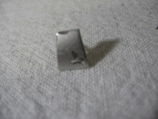 Classic Sterling Silver FLOWER ETCH BEVELED CORNER (Nice Design) Men's Tie Tack