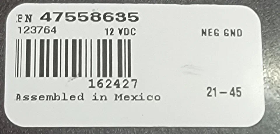 NEW HOLLAND FORKLIFT 586H USED INSTRUMENT CLUSTER P#47558635 - Image 3 of 4