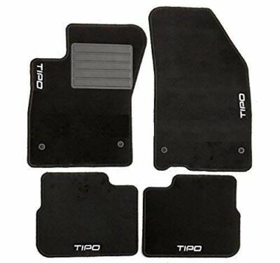 Tappeti Auto In Moquette Per Alfa 147 2000-2010 - Set 4 Pezzi Con Logo E Fissaggi Antiscivolo - 4