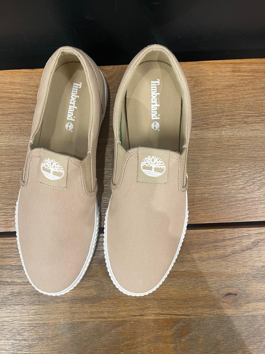 TIMBERLAND MEN'S MYLO BAY LOW SLIP ON SNEAKER LIGHT BEIGE