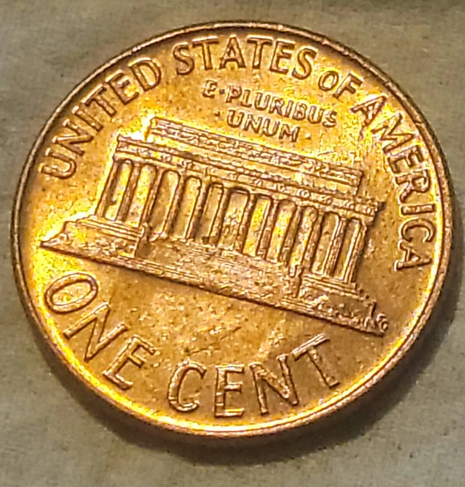 Lincoln Penny 1965 excelente estado "sin marca de ceca" -- raro error de llanta Foto 3 de 3
