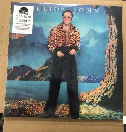 RSD 2024 ELTON JOHN 3000 ONLY 2 LP CARIBOU LP FACTORY SEALED MINT BLUE VINYL - 第 1/3 張圖片