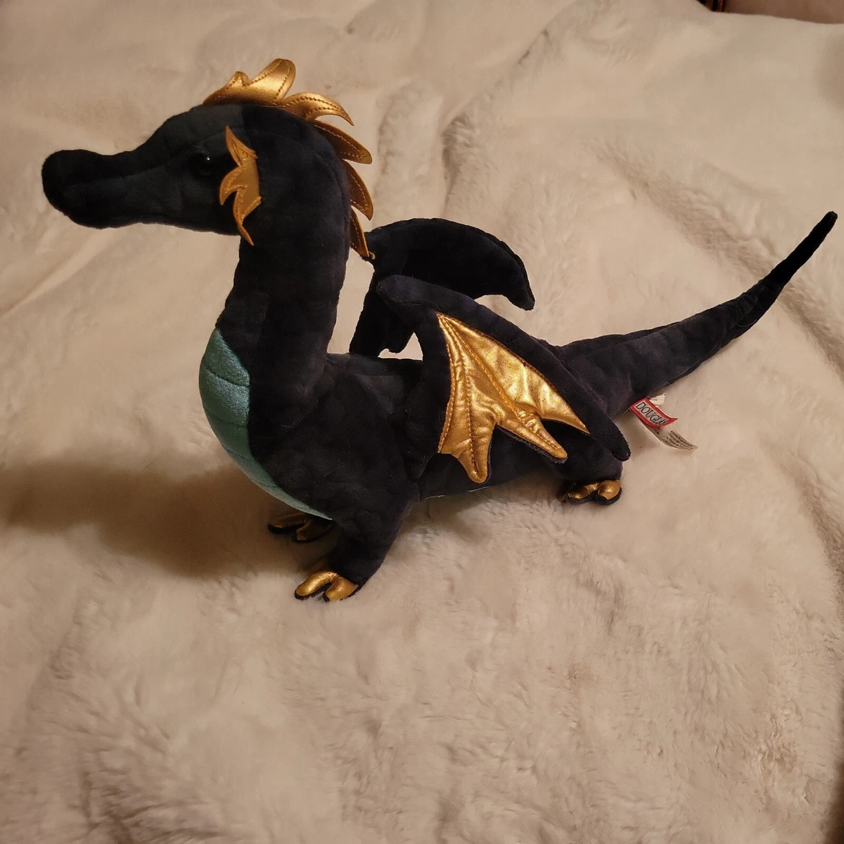 ARAGON the Plush NAVY DRAGON Stuffed Animal by Douglas Cuddle Toys 727