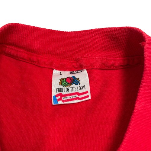 Vintage Alaska Fruit Of The Loom Graphic T Shirt- Red- Destination- Size L - Picture 6 of 9
