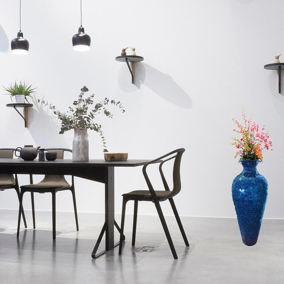 "Florero de mosaico DecorShore, florero de piso, florero alto, florero de mosaico decorativo de 20""" Foto 2 de 4