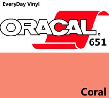 12"x24"-3 sheet pkg-Coral - Oracal 651 - shiny Adhesive Vinyl  - Craft Cutters