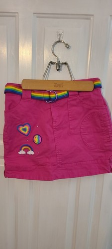 RARE Vintage Lisa Frank Pink Rainbow Heart Skort Girls Size 14 - Picture 11 of 11