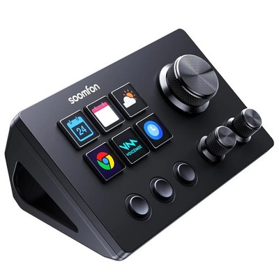 SOOMFON Stream Controller SE 6 Key LCD Macro Deck for OBS Twitch PC Mac