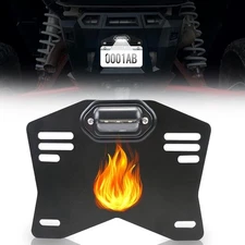 Starknightmt UTV License Plate Holder with Light, Universal Lighted License Plat