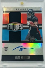 2023 Panini Legacy BIJAN ROBINSON Futures Dual Rookie Patch Auto RPA RC /100 SP
