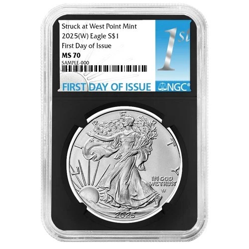 2025 (W) $1 American Silver Eagle NGC MS70 FDI First Label Retro Core