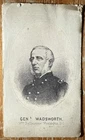 Civil War-era CDV of Union Gen. James Wadsworth, wounded at Wilderness