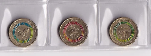 AUSTRALIAN: 2018 $2 COMMONWEALTH GAMES GOLD COAST CIRCULATED COINS #PL381