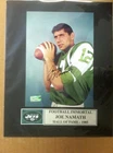 Signed Joe Namath 5x7 color photo matted to 8x10 w/coa