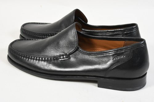 C15O68 - Coppia Ciabatte Uomo Sioux Nero Taglia 45 Larghezza G ea Pelle - Foto 3 di 12