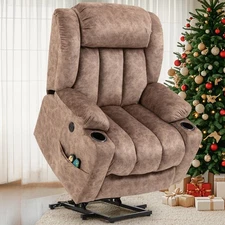 Large Power Lift Electric Recliner Chair with Massage & Heat for Big Tall Man