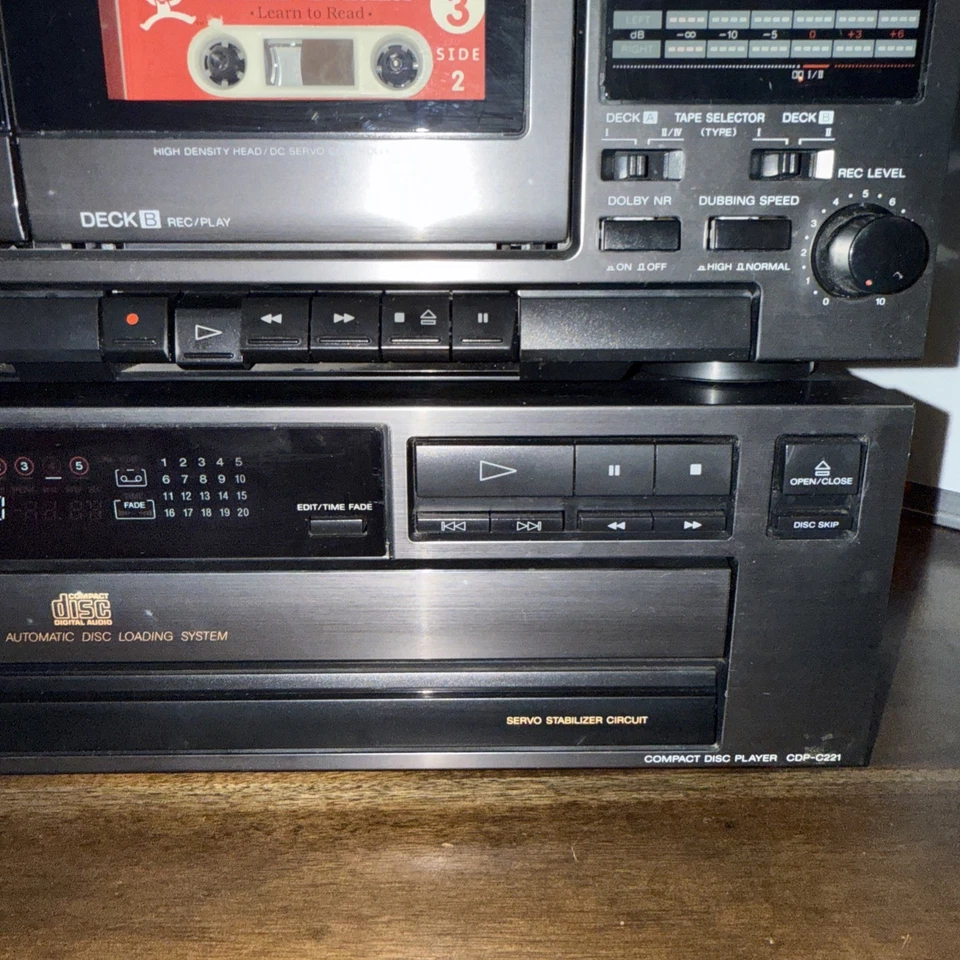 Sistema Sony TA-AV421 ST-JX421 TC-W421 CDP-C221 Rack Estéreo Ver Video y Leer Desc Foto 2 de 4