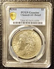 1900 Pcgs Genuine Cleaned AU Detail Morgan Silver Dollar