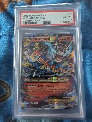 Pokémon TCG Mega M Charizard EX 12/83 Holo Ultra Rare Generations PSA 8