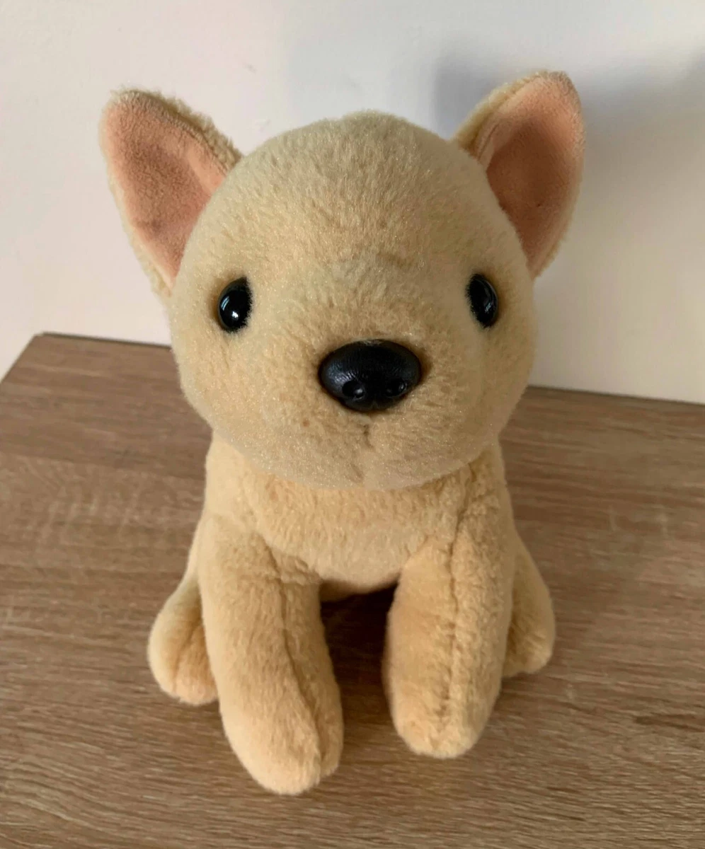 Luscinia Brown Tan Realistic Sitting Chihuahua Dingo Plush Dog