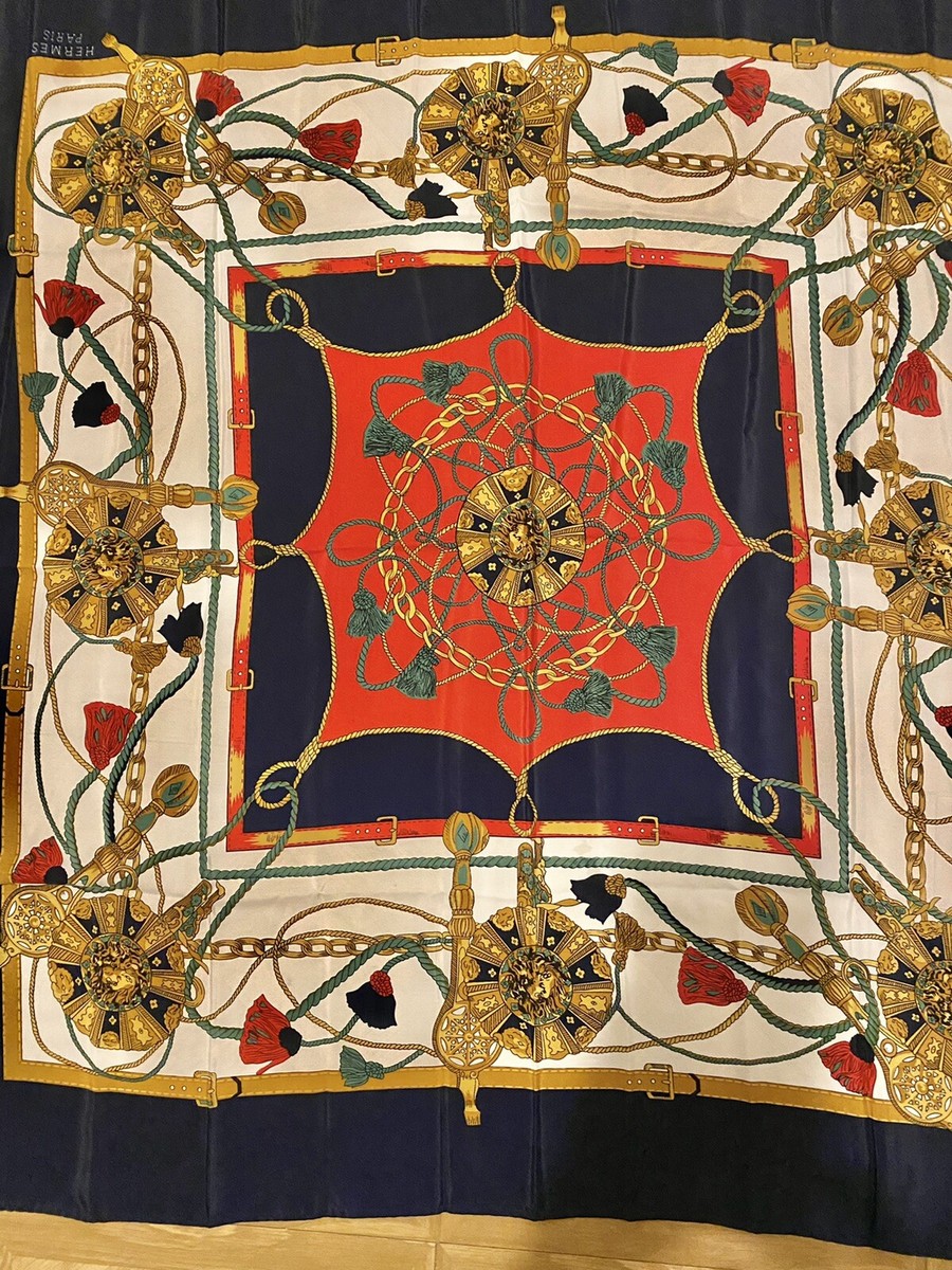 【HERMES】ツイリー Perspective Cavaliere 馬上の眺望 Perspective Cavaliere Hermes Scarf - It's All Goode