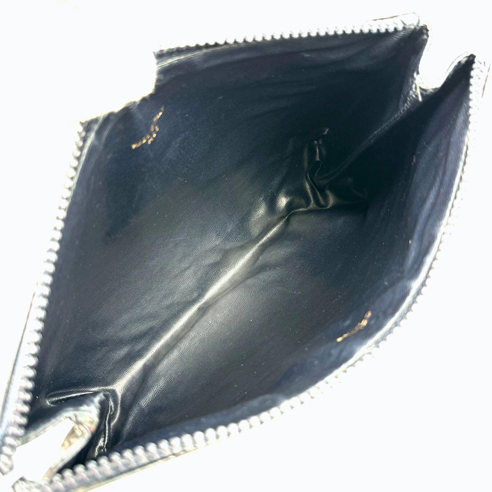 CELINE C Macadam Pochette Pochette Pochette Pelle PVC Nero MO5 Autentica