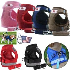 No Pull Dog Pet Harness Lead Leash Set Adjustable Control Vest Reflective XS-XL