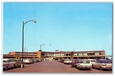 c1950's Weir Cook Municipal Airport Cars Indianapolis Indiana IN Postcard