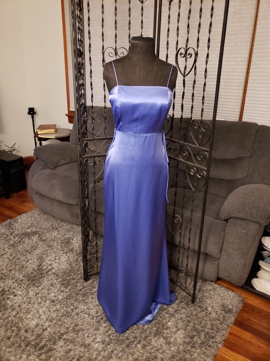 Prom Pageant Homecoming GlamourSatin NaturalWaist Side Lace-up A-line  Violet Sz8 | eBay