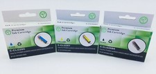 3 Premium Ink Cartridges - Yellow, Cyan, Black - Free Shipping