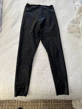 Womens Commando  Faux Leather Leggings Large NWOT