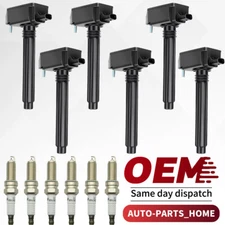UF807 6 Ignition Coil + 6 Spark Plug for 3.6L 2016-2021 Chrysler Dodge Jeep Ram