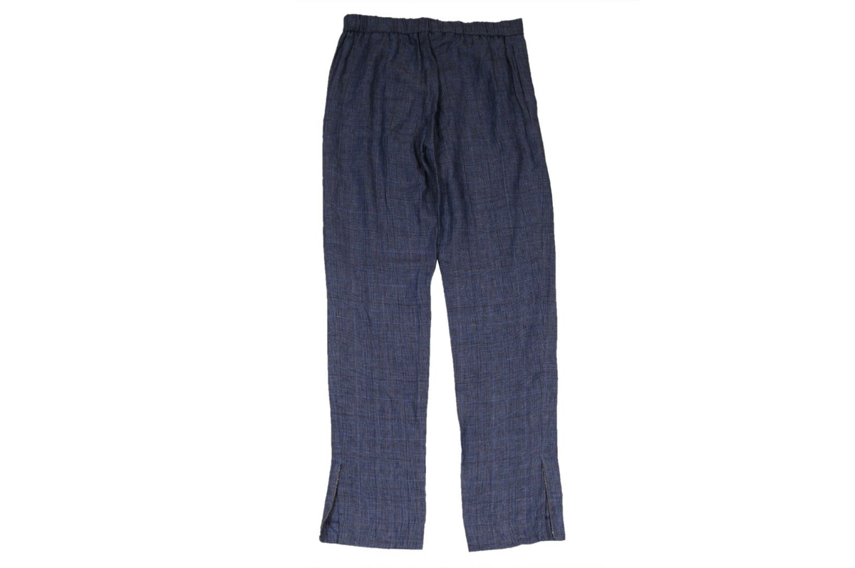 パンツ FABIANA FILIPPI Woman Pants Blue PAD264F255D620 5144 Fabiana Filippi Womens Plaid Pants Small IT 42 Blue Linen