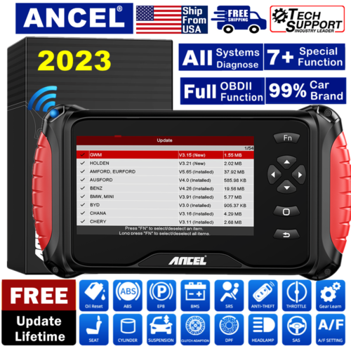 Automotive Full System OBD2 Scanner ABS SRS TPMS Diagnostic Tool Oil EPB Reset - Picture 1 of 13