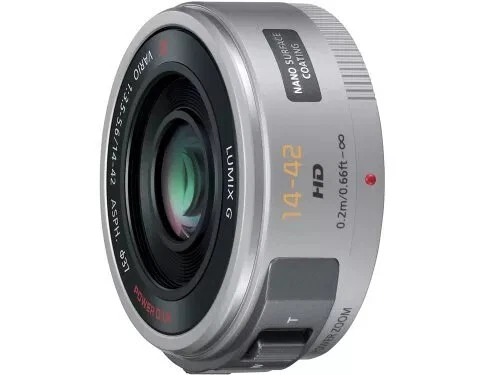 Lumix G X Vario 14-42mm f/3.5-5.6 PZ OIS Lens for Panasonic M4/3-Mount Sliver - Image 2 of 4