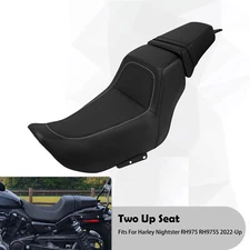For Harley 2022-2025 Nightster RH975 Special RH975S Black Driver Passenger Seat