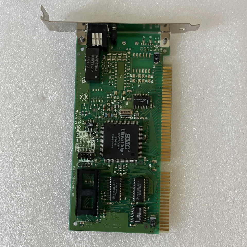 SMC RJ45 10Base-T 60-600464-001 ISA Ethernet Lan Network Adapter Card (in Box) - Image 4 of 4