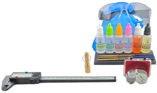 Gold Silver Platinum Testing Test Kit + Magnet + Loupe + Electronic Calipers