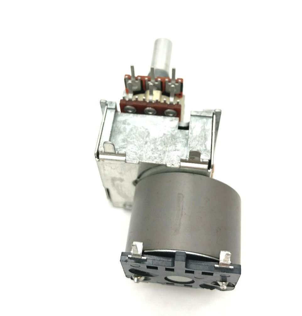 Alps RK27112MC035 Audio Motor Potentiometer 100KAx2 100kOhm Alps RK27112MC035 Audio Motor Potentiometer 100KAx2 100kOhm