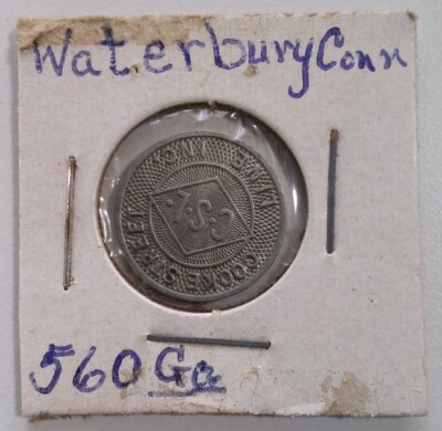 Waterbury Connecticut Token Vintage Mid Century Lucky Coin Rare Cooke St Ga 