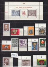 Österreich 1976, kompletter Jahrgang, postfrisch,teilweise mit Rand bzw.Eckrand