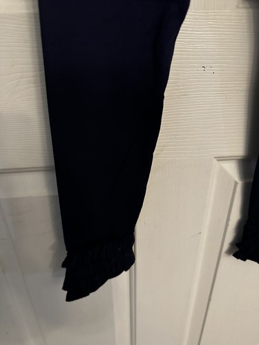 NWT Matilda Jane Girls Navy Blue Ruffle Legging Pants Size 14 - Picture 4 of 8