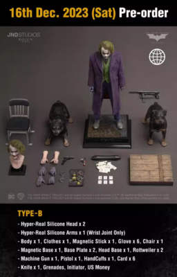 JND Studio The Dark Knight Joker Action Figure 1/6 Type B Heath