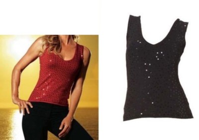 FEINES PAILLETTEN-STRICKTOP VIVIEN CARON 34 36 38 NEU