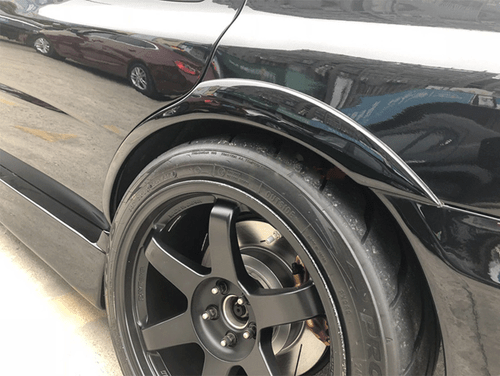 Gloss Black Wheel Well Arch Covers Fender Flares for Subaru Impreza STI 2002-09 - Picture 4 of 10