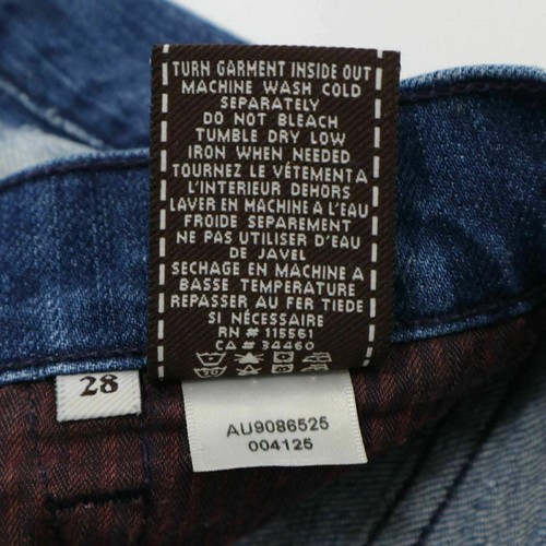 7 For All Mankind Mini Jeans Rock Damen W28 Bleached Acid Wash Distressed Blau - Bild 7 von 7